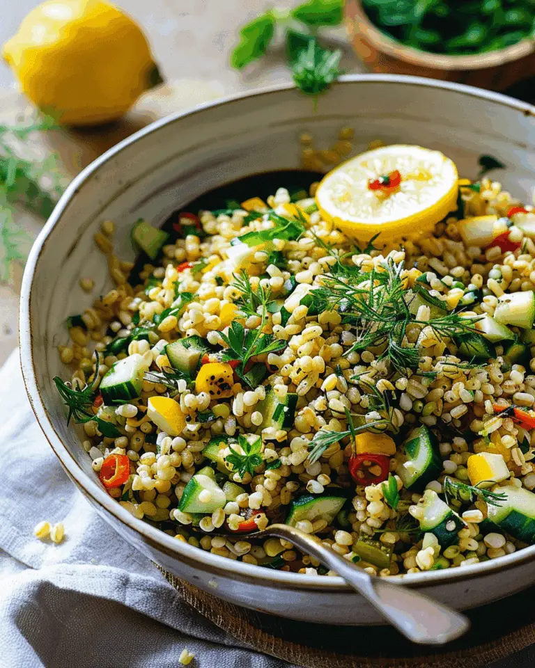 Grain Salad with Fresh Lemon and Herbs