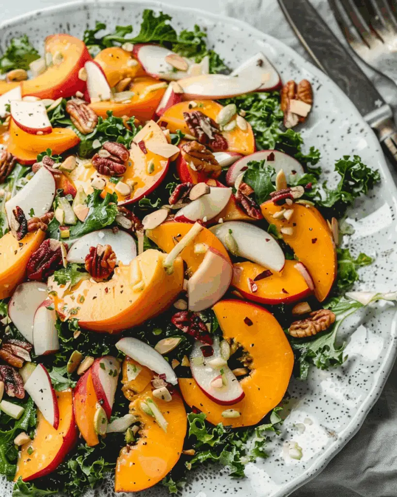 Persimmon Pear Salad