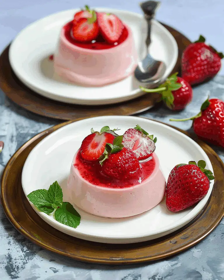 Strawberry Panna Cotta