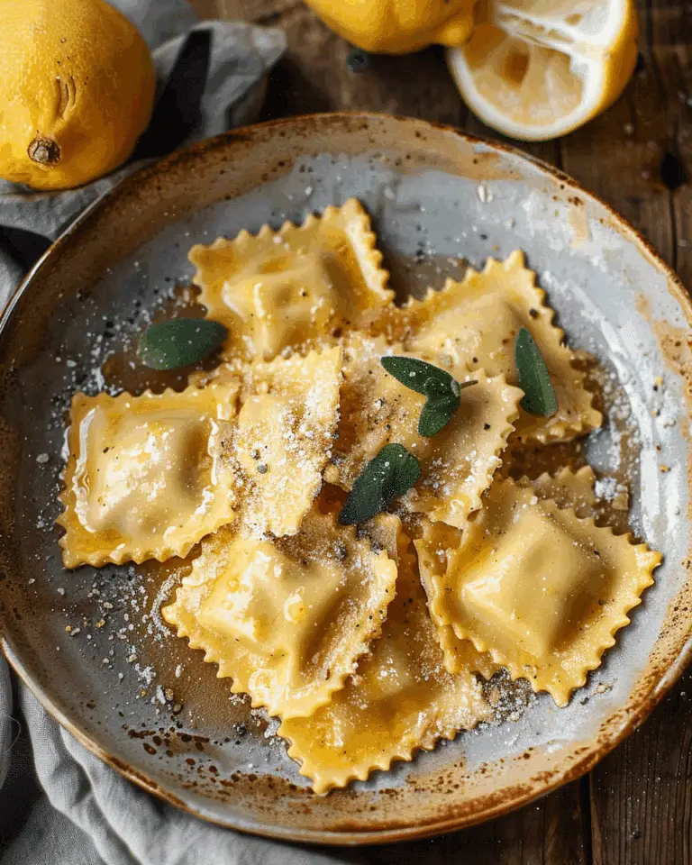 Vegan Lemon Ravioli