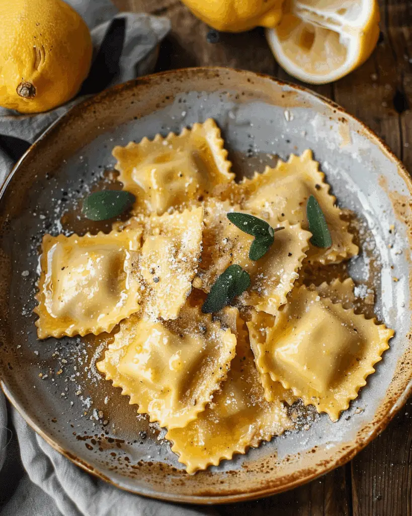 Vegan Lemon Ravioli
