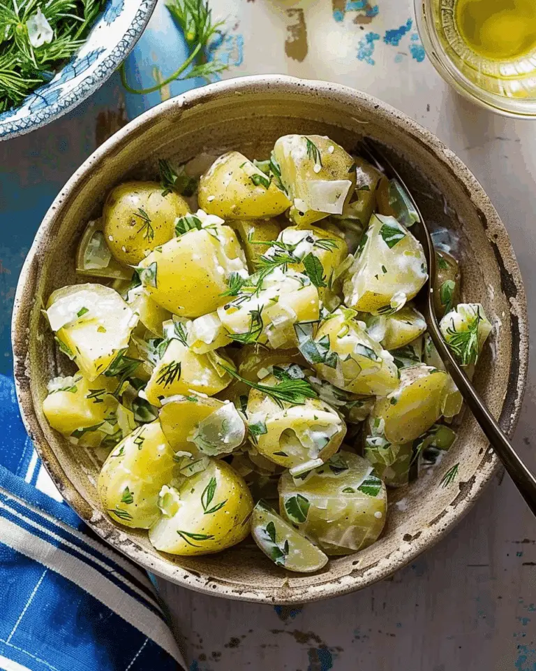Vinegar-Based French Potato Salad with Cornichons