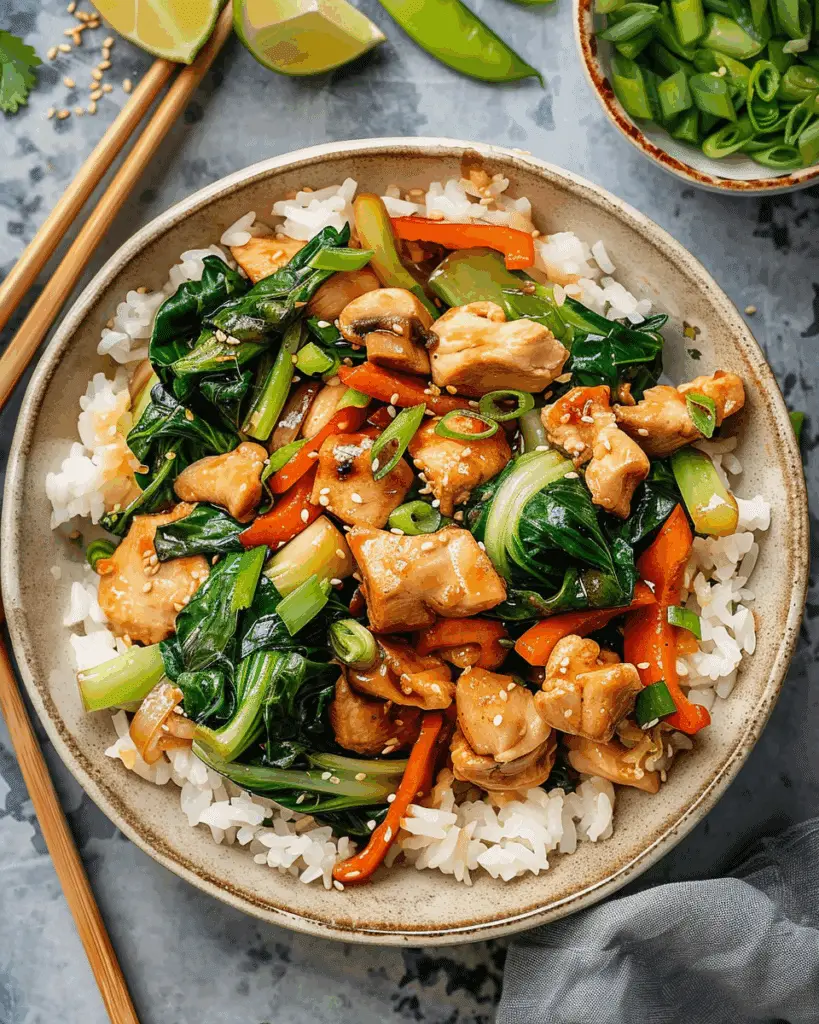 Chicken and Bok Choy Stir Fry