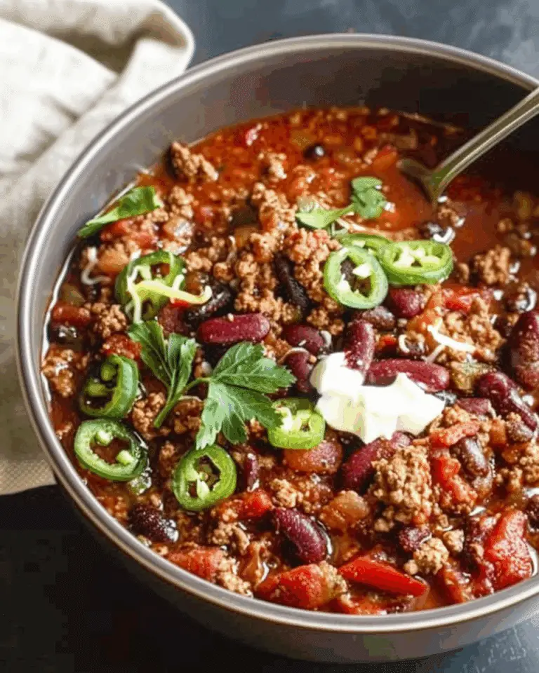 Healthier Ground Beef Chili