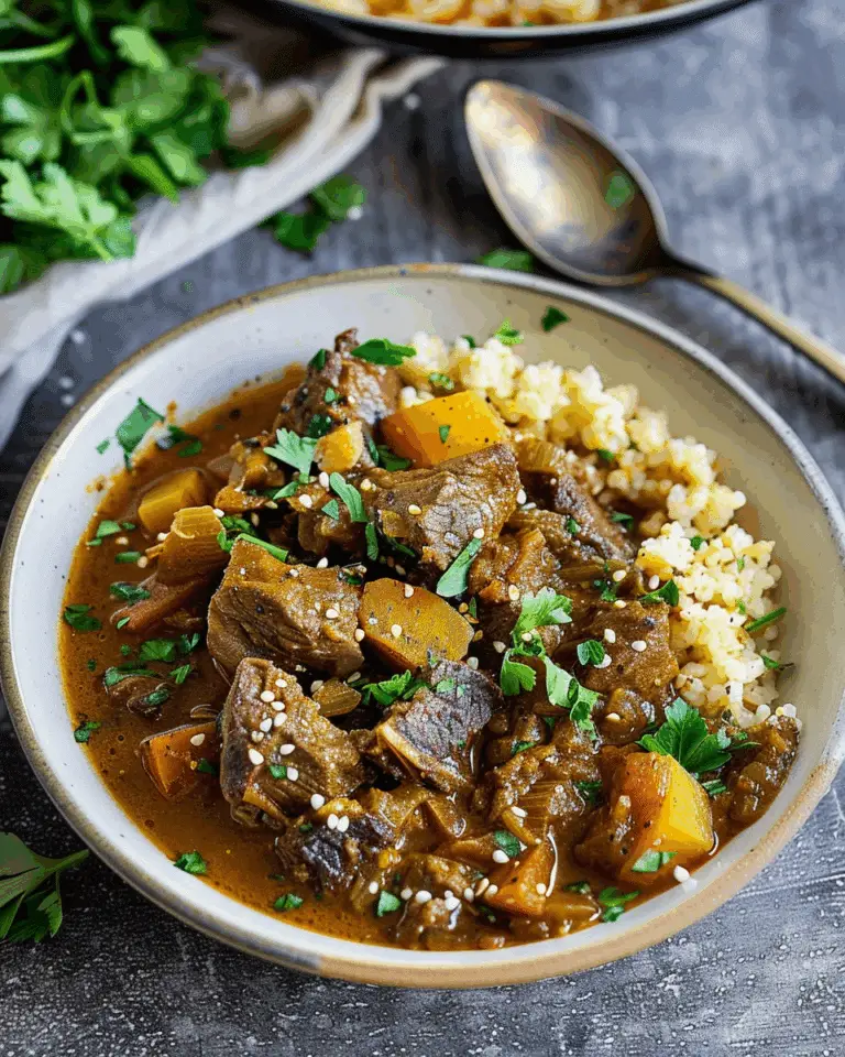 Middle Eastern Instant Pot Lamb Stew