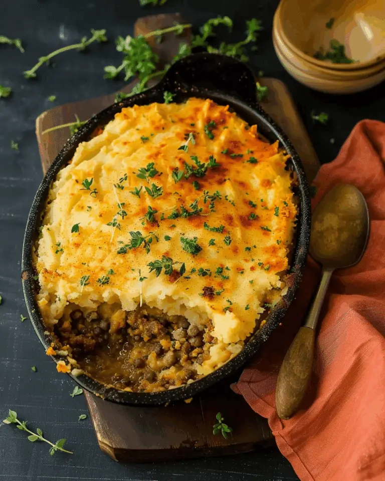 Moroccan Spiced Vegan Shepherd’s Pie