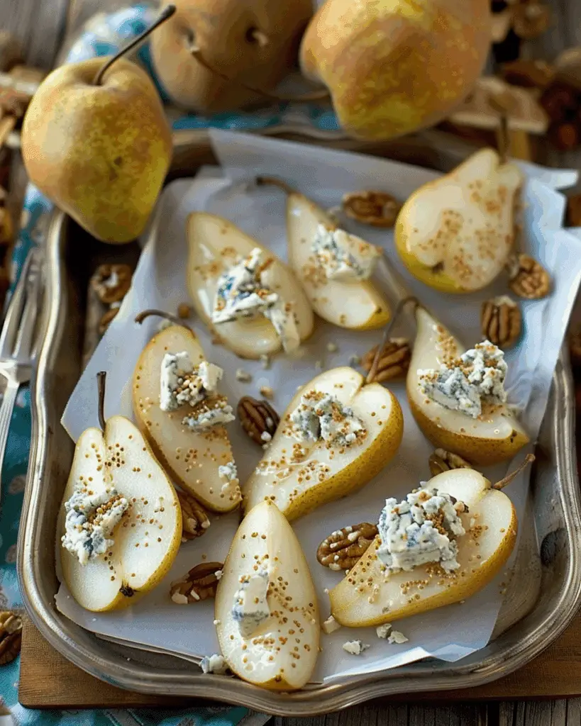 Pears and Blue Cheese Appetizer