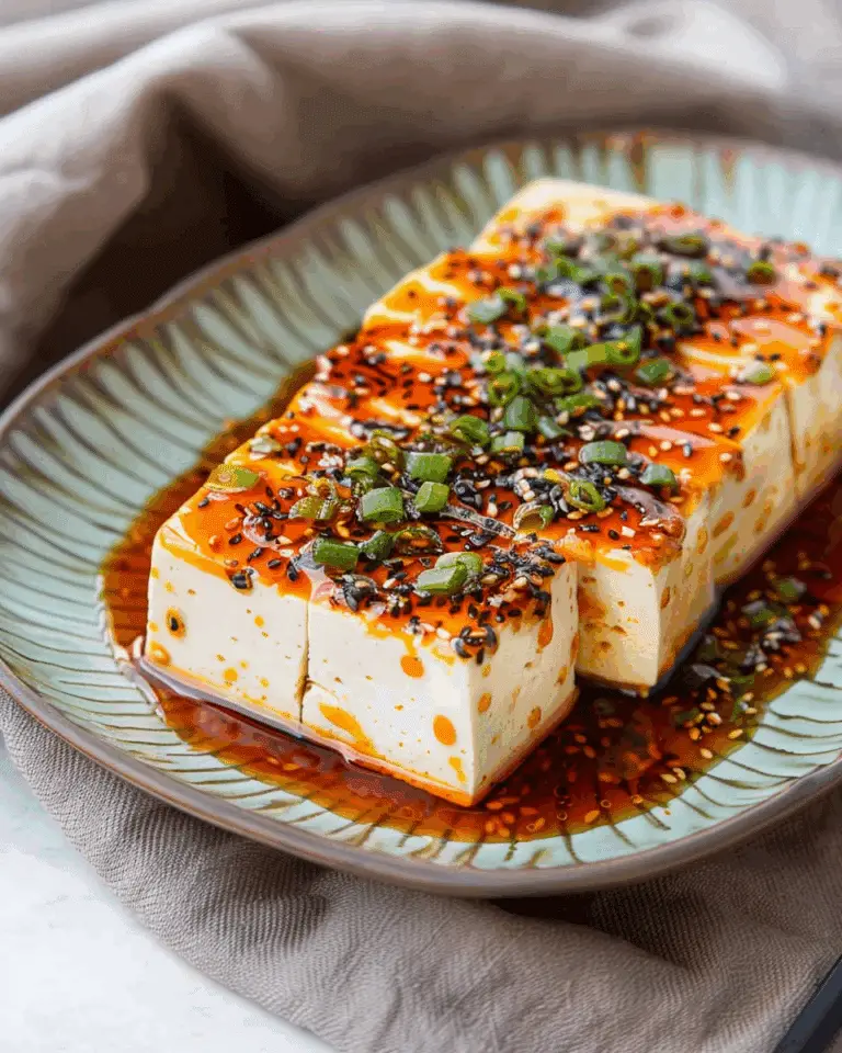 Silken Tofu with Soy Sesame Sauce