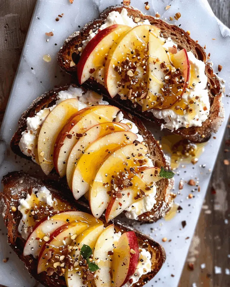 Apple and Hot Honey Burrata Toast
