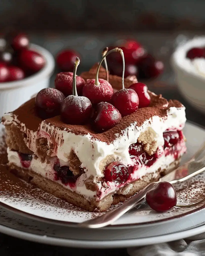 Cherry Amaretto Tiramisu