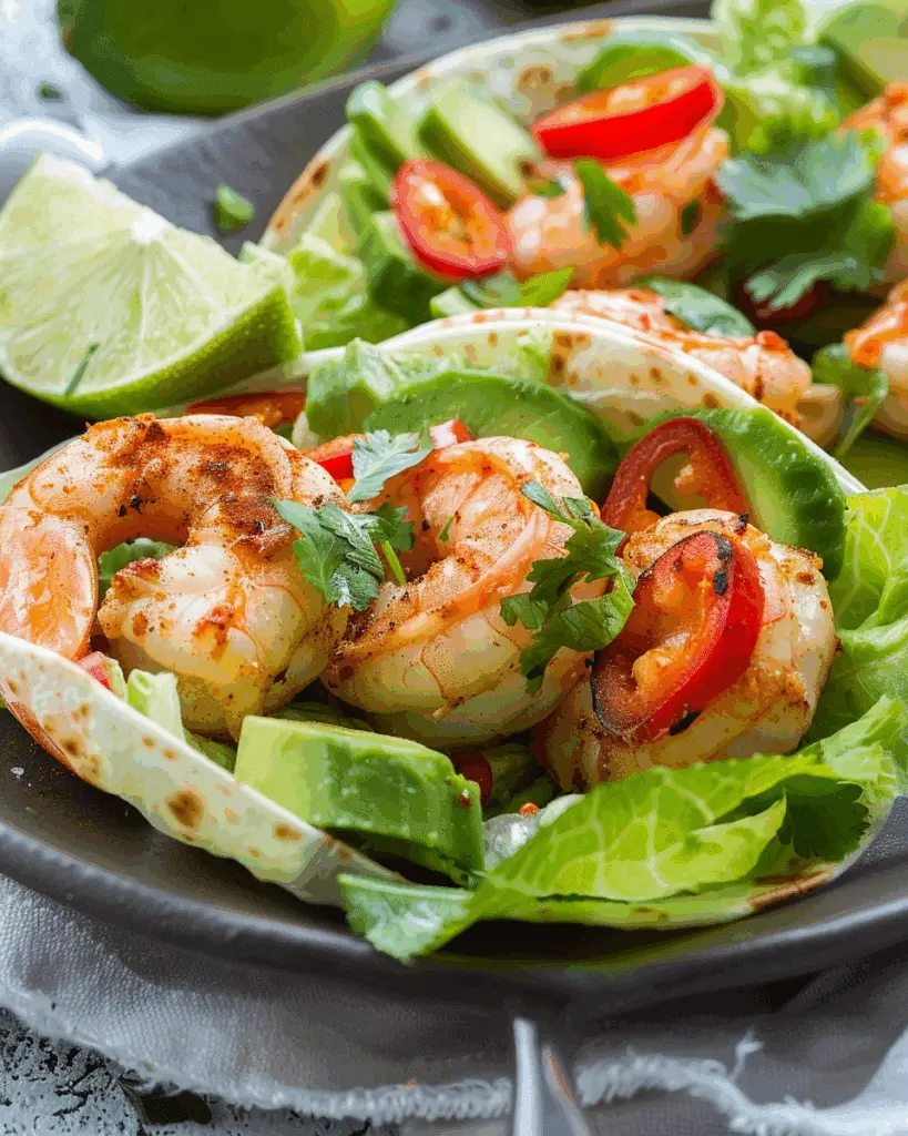 Chili Lime Shrimp Wraps