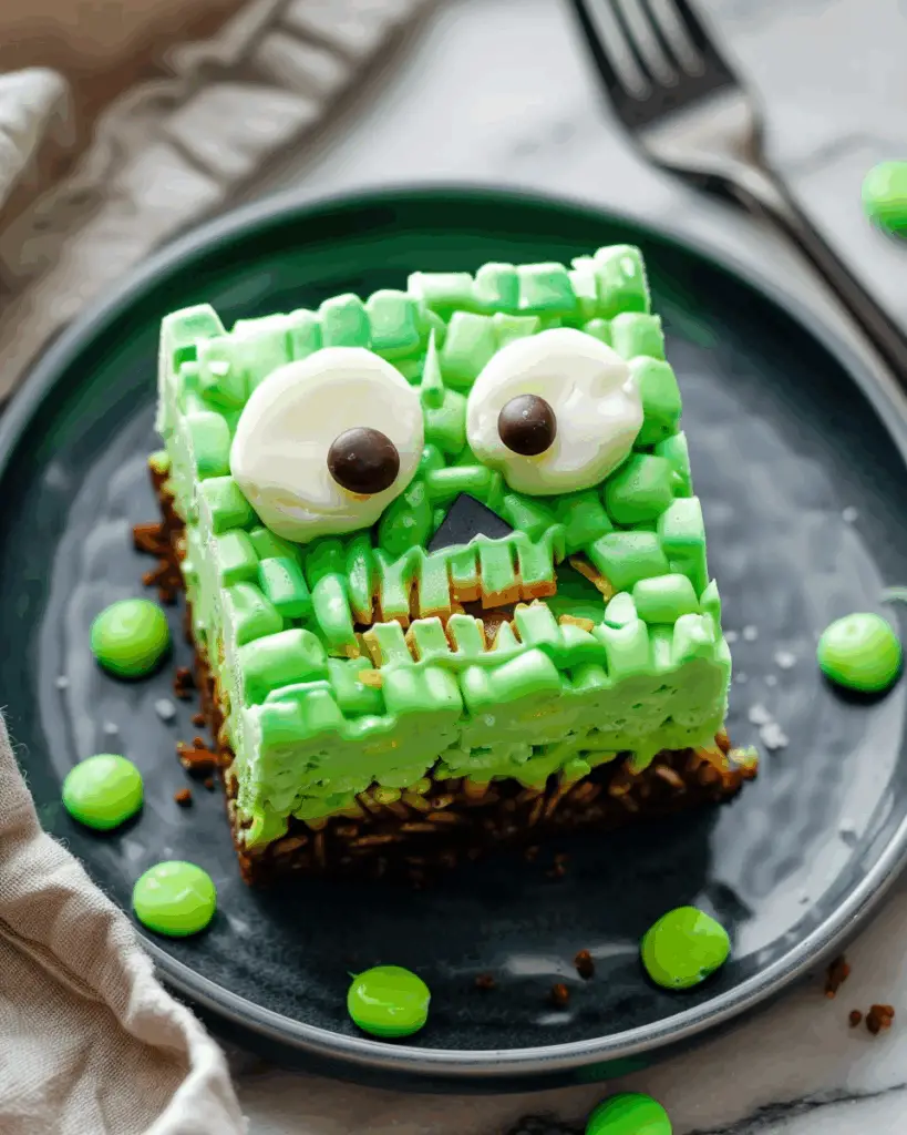 Frankenstein Rice Krispie Treats