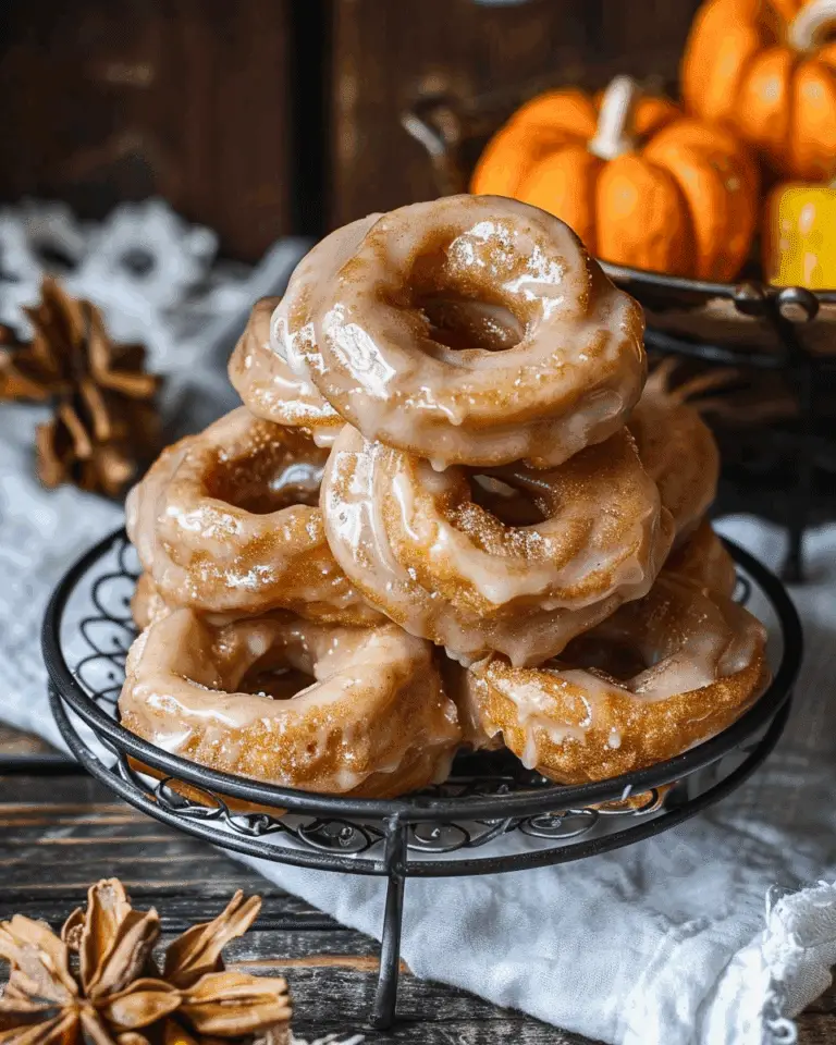 Hot Buttered Rum Glazed Crullers