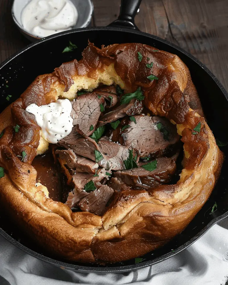 Leftover Roast Beef and Yorkshire Pudding