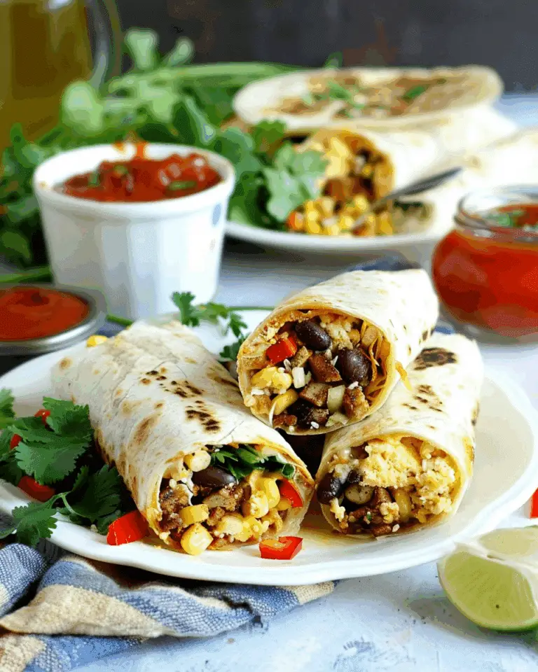 Loaded Vegan Breakfast Burritos