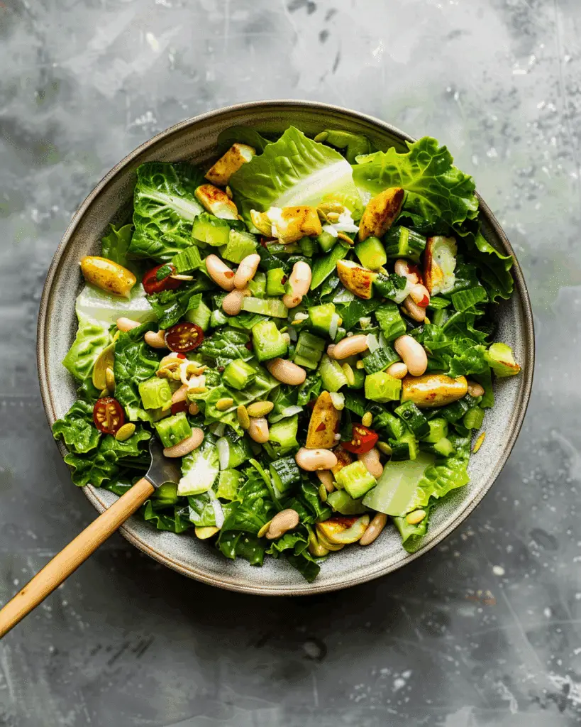 Romaine Salad with White Beans