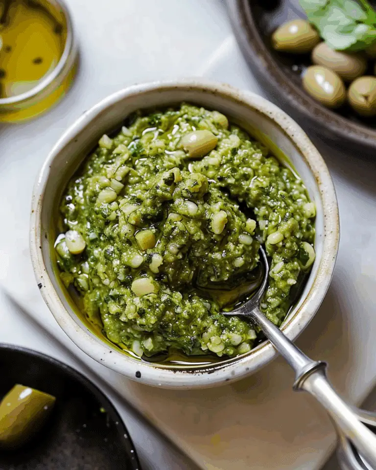 5-Minute Green Olive Tapenade (In A Food Processor)