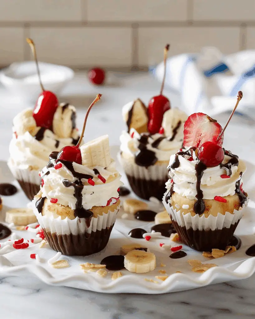 Banana Split Bites