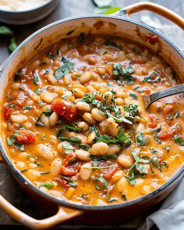 Creamy Tomato White Bean Stew