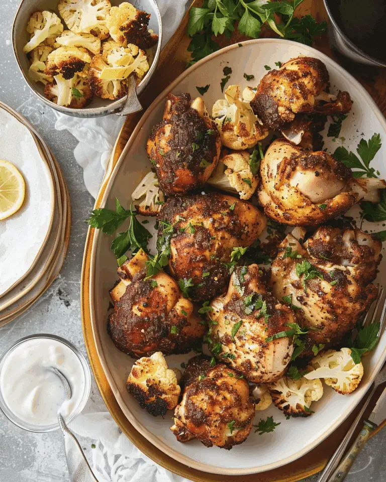Crispy Za’atar Chicken and Cauliflower