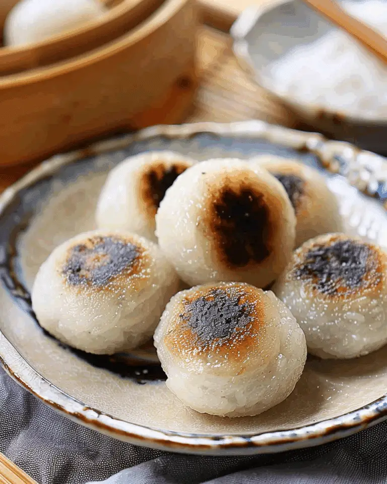 Pan Fried Tang Yuan (Glutinous Rice Balls)