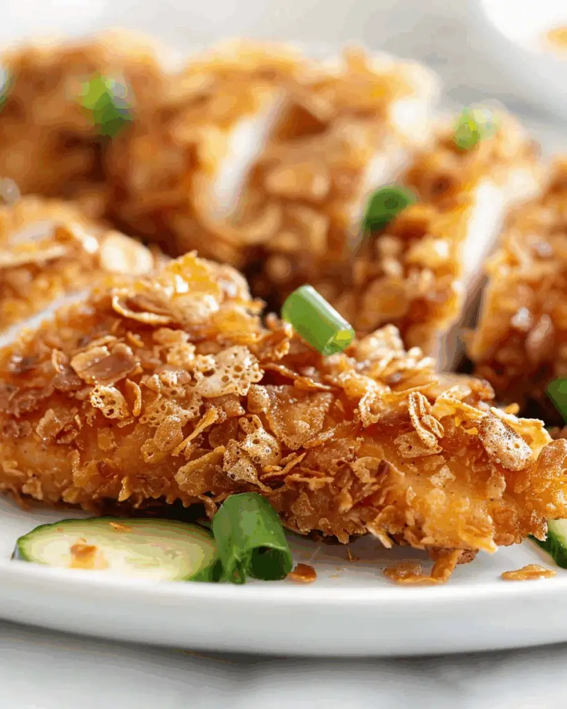 Bake and Sauce Cornflake Chicken