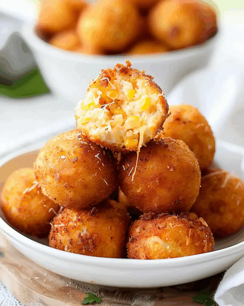 Cheese Corn Balls {Restaurant Style Kids Snack}