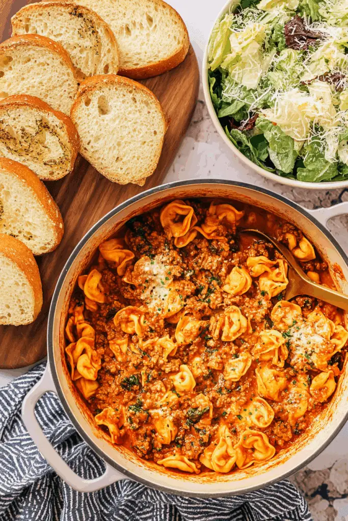 One-Pot Sausage & Cheese Cappelletti