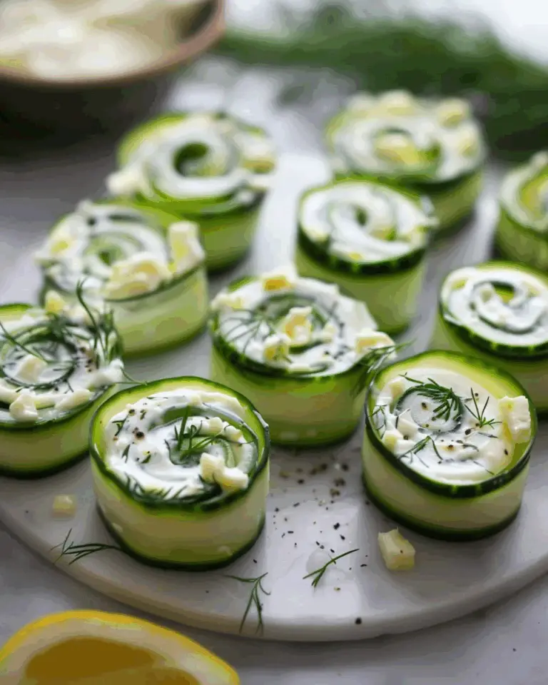 Feta Dill Cucumber Roll Ups