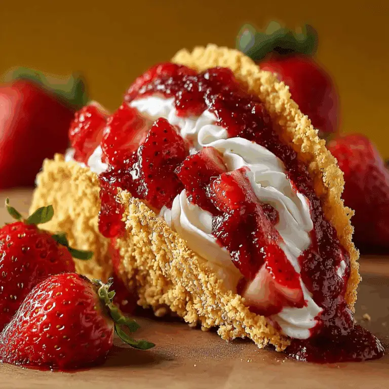 Strawberry Crunch Cheesecake Tacos