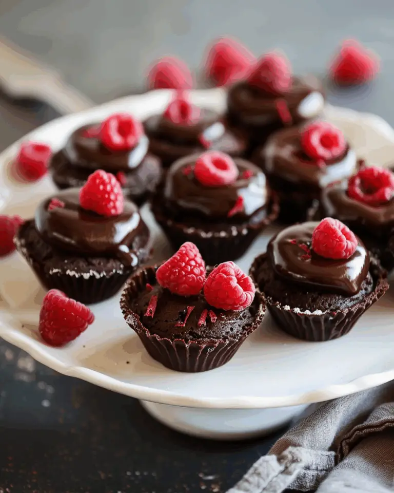 Easy Raspberry Ganache Brownie Bites