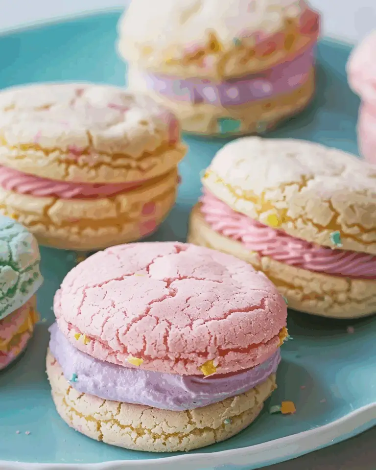 Pastel Sugar Cookie Sandwiches