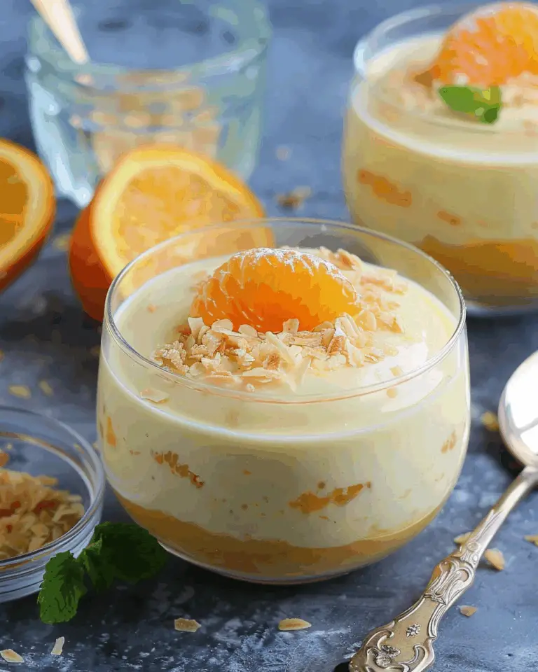 Silken Tofu Orange Pudding Dessert