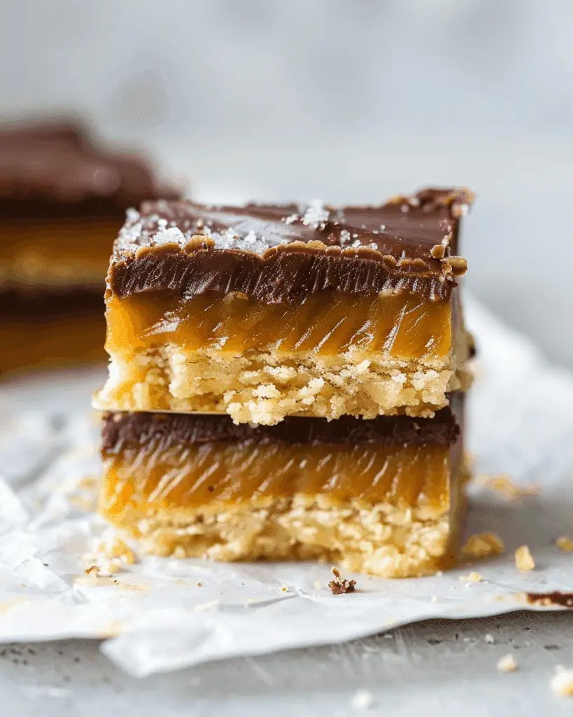 Bite-Sized Homemade Twix Bars (Gluten-Free)