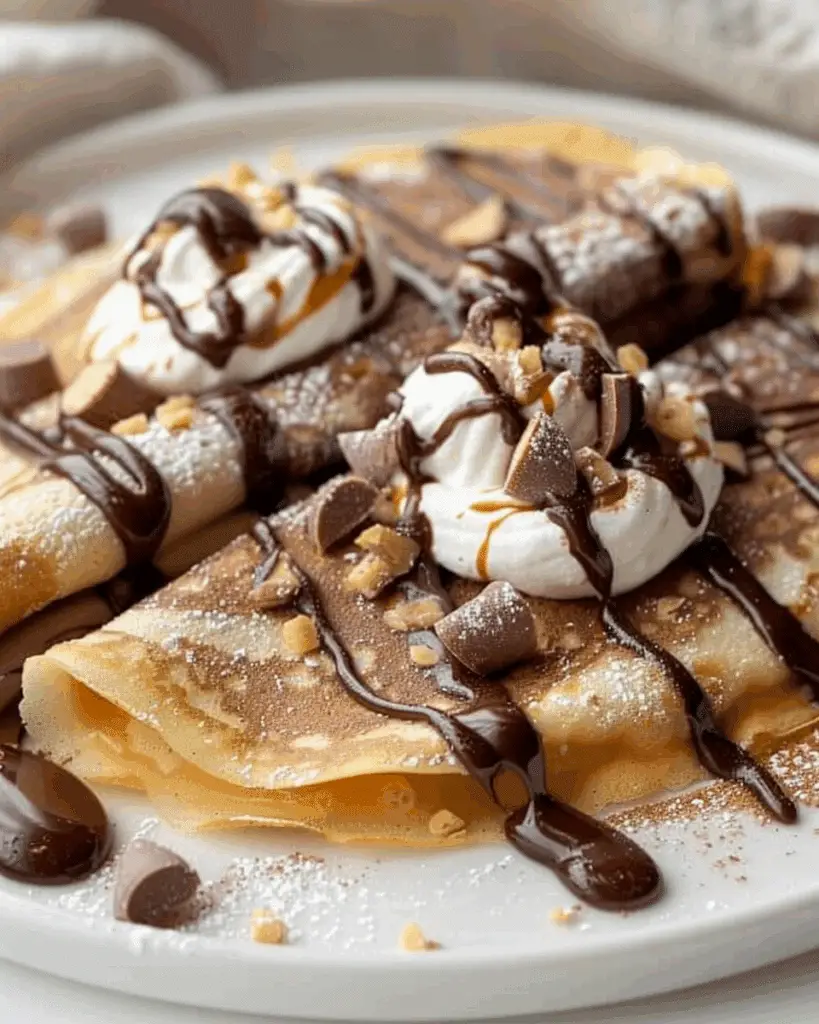 Keto Peanut Butter Cup Crepes