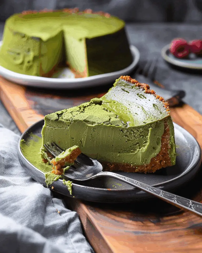 Matcha Basque Cheesecake
