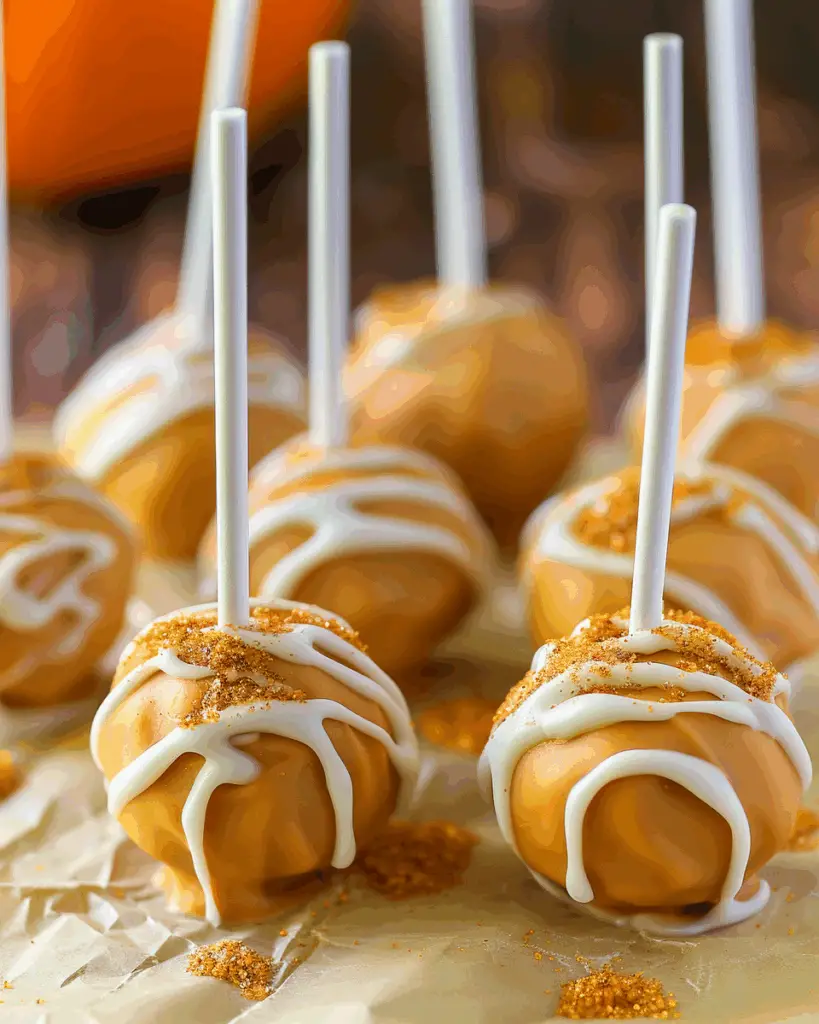 Pumpkin Cookie Truffle Pops