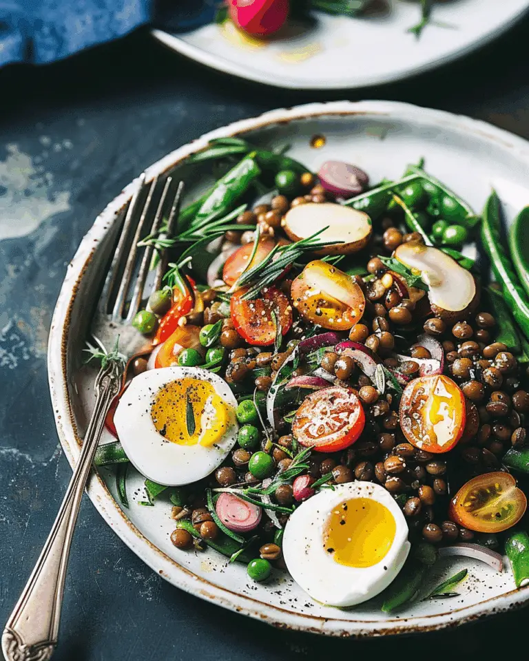 Vegetarian Lentil Nicoise Salad