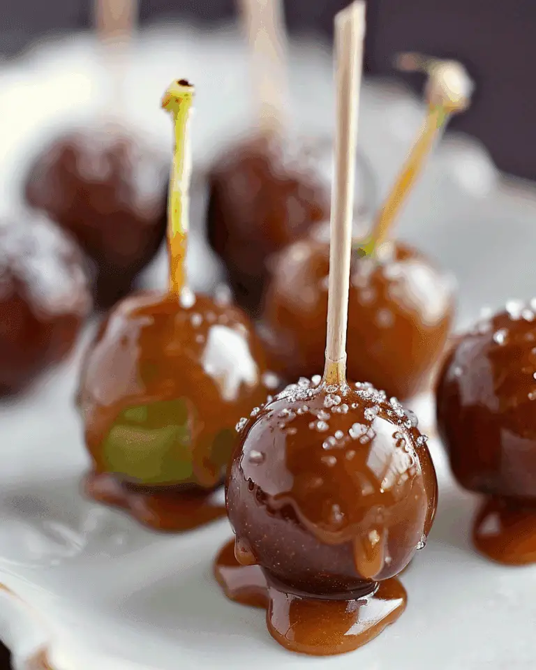 Caramel Dipped Grapes