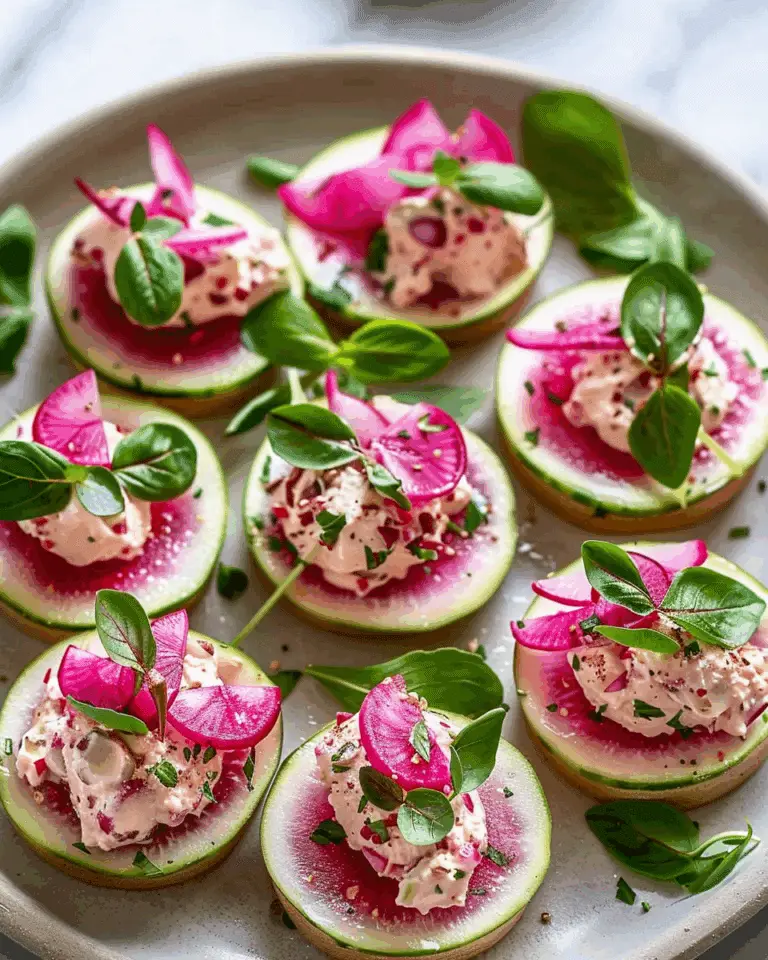 Delicious Canapé – Watermelon Radish Bites
