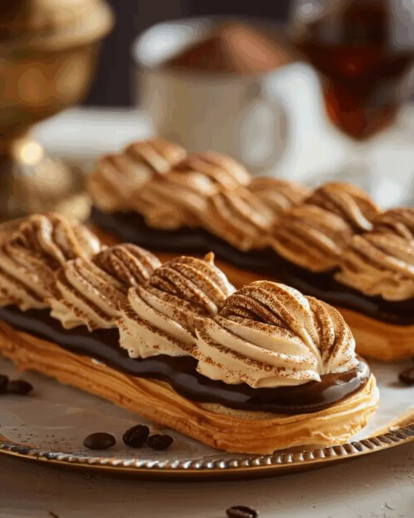 Mocha Éclairs (Coffee-Infused Pastry Cream Delight)