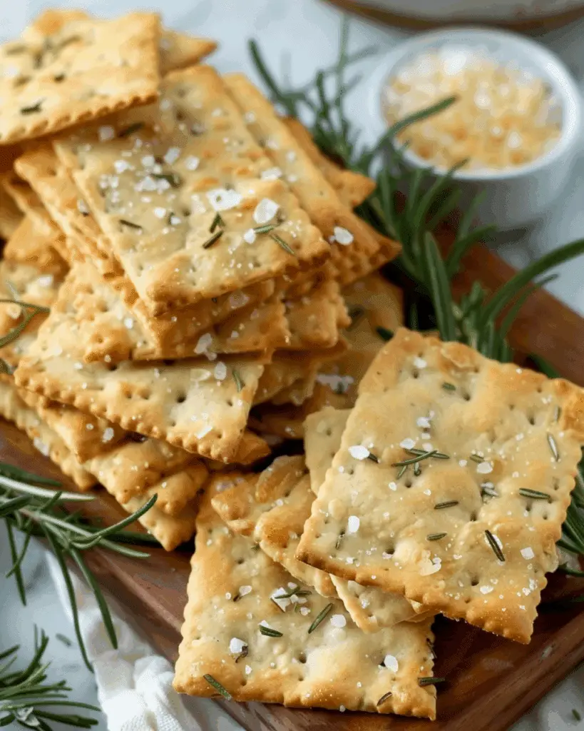 Rosemary Sea Salt Crackers