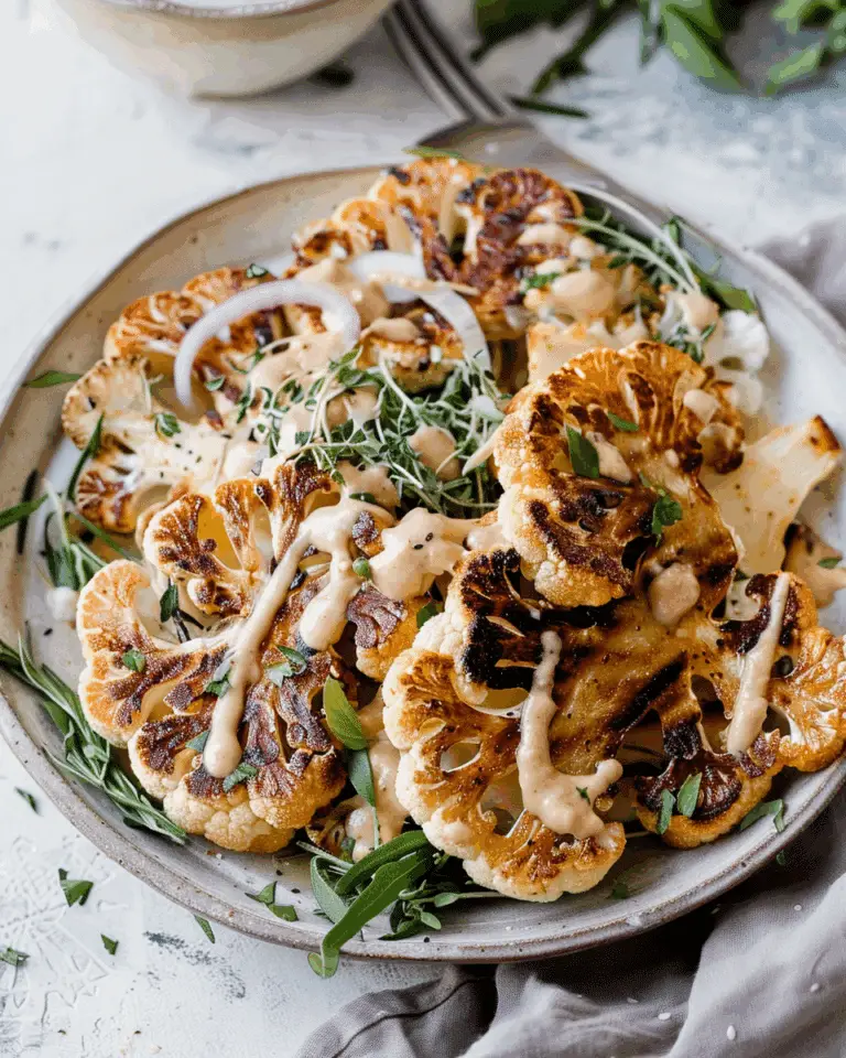 Vegan Tahini Cauliflower Steaks