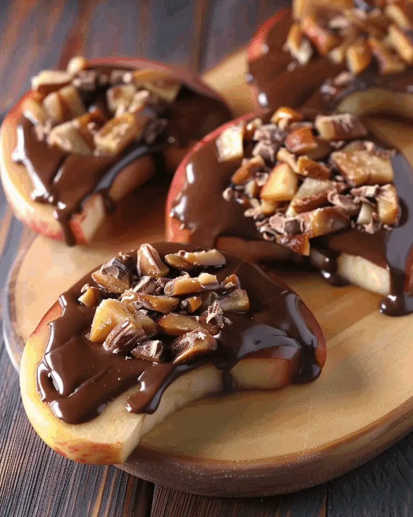 Chocolate Turtle Apple Slices