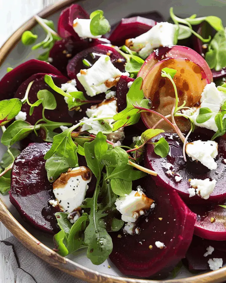 Beet Salad with Goat Cheese and Balsamic