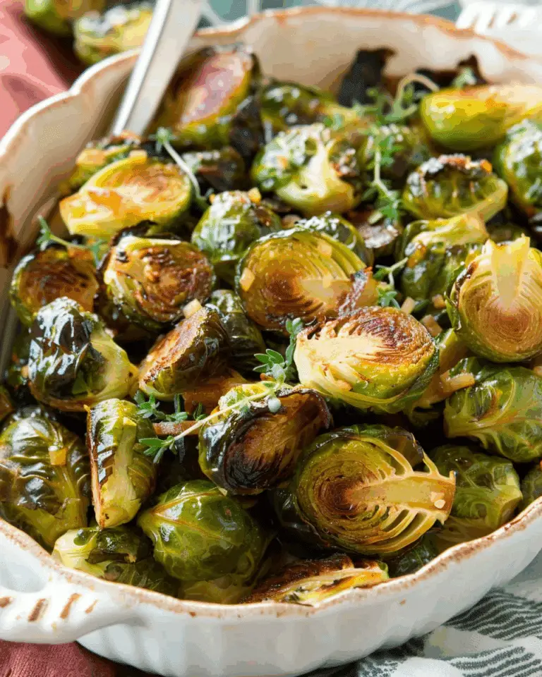 Maple Roasted Brussels Sprouts