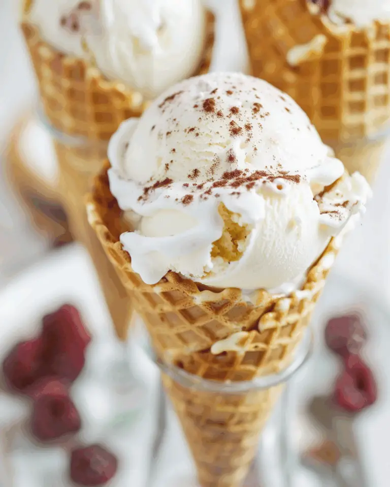 Easy Homemade Ice Cream Cones