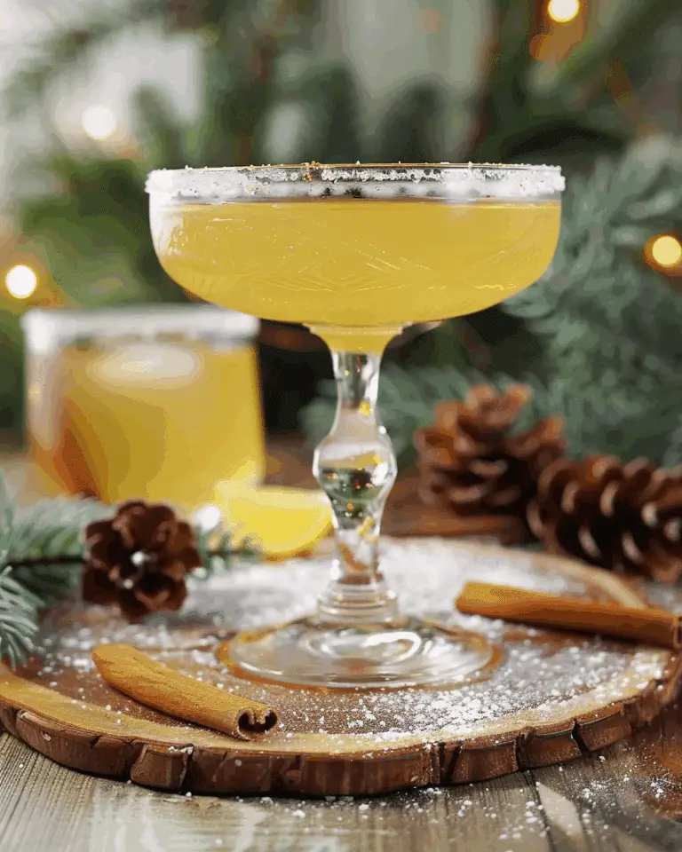 Winter Honey Sage Cocktail