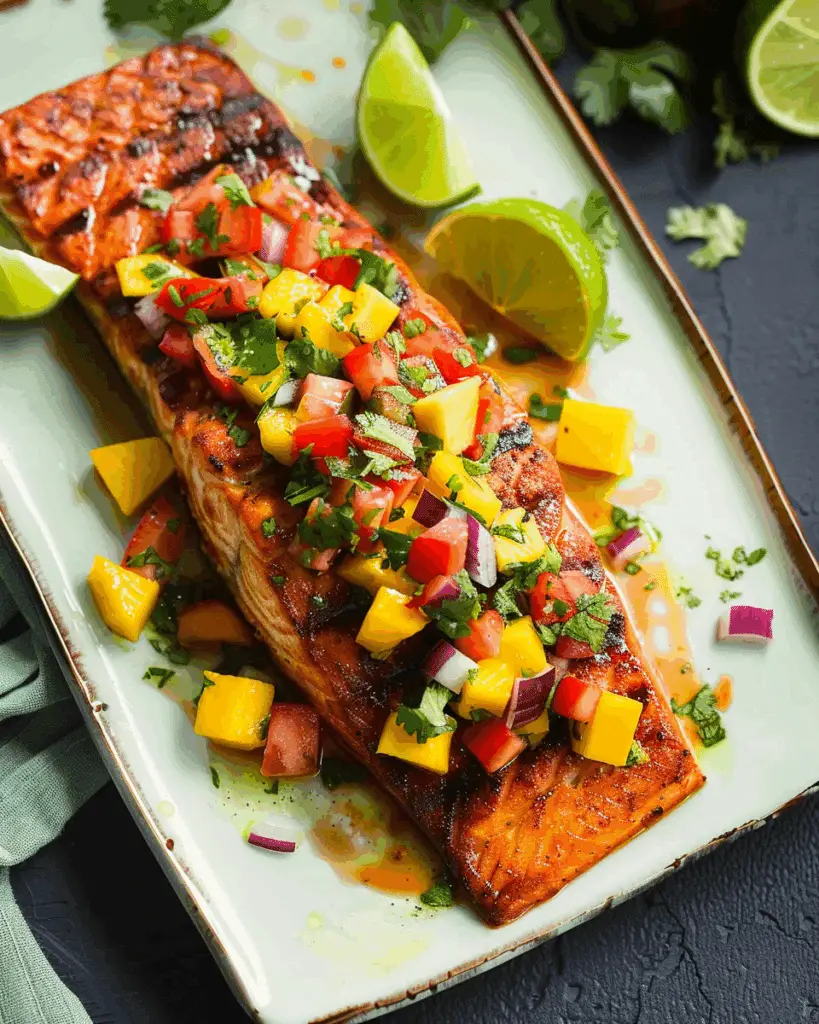 Salmon with Mango Salsa