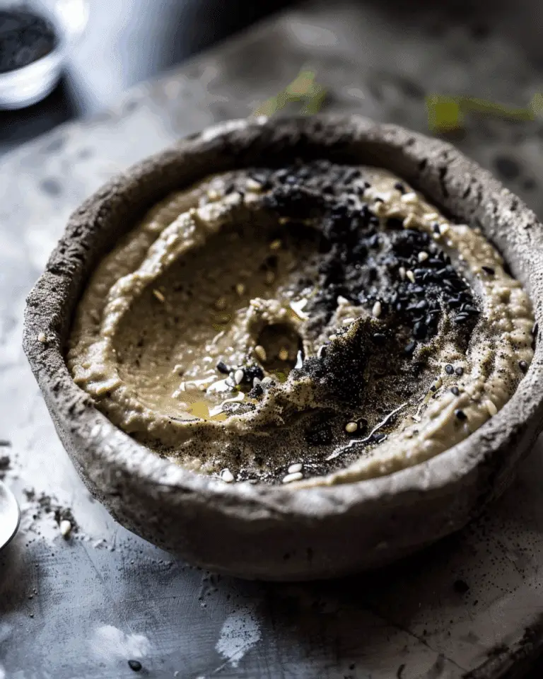 Black Sesame Tahini and Black Sesame Hummus